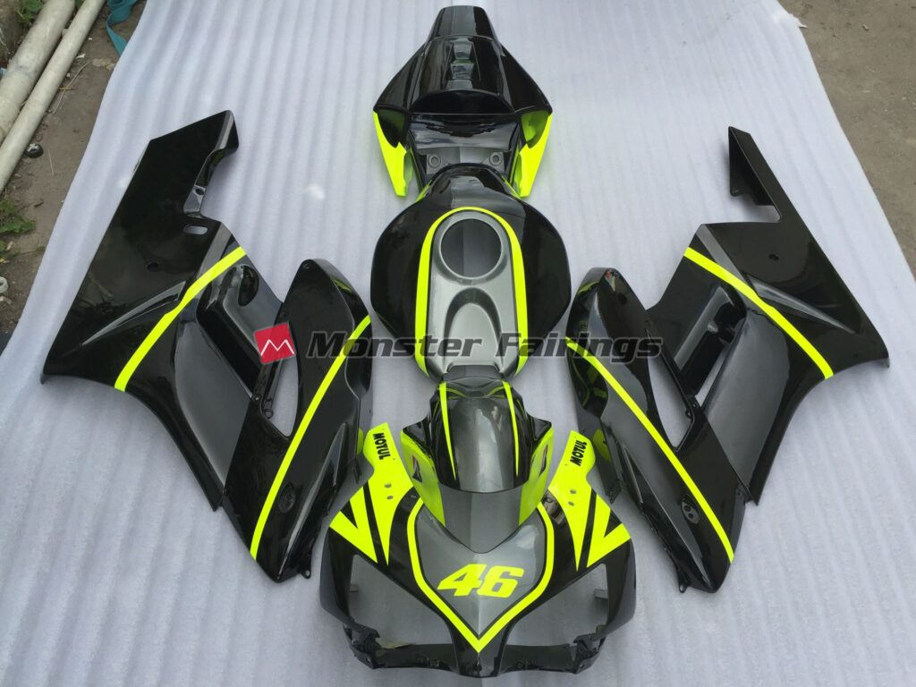 Honda CBR1000RR 2004 - 2005 Grey Black and High Viz ABS fairings - custom motorcycle bodywork kit by Monster Fairings