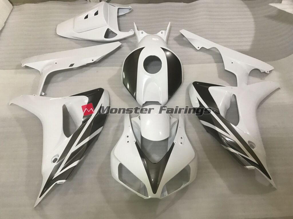 Honda CBR1000RR 2006 - 2007 Gloss White ABS fairings - custom motorcycle bodywork kit by Monster Fairings