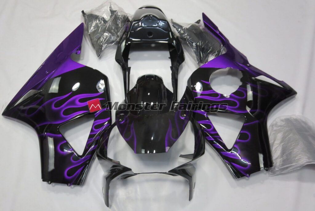 Honda CBR954RR 2002 - 2003 Purple Flame ABS fairings - custom motorcycle bodywork kit by Monster Fairings