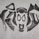 Kawasaki ZX6R 2007 - 2008 ABS fairings, Matte Gold & Black White - high - quality motorcycle kit by Monster Fairings