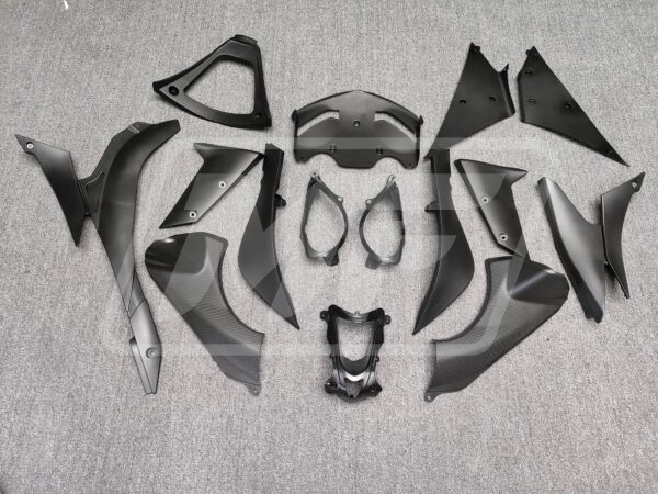 Kawasaki ZX6R 2007 - 2008 ABS fairings, Matte Gold & Black White - high - quality motorcycle kit by Monster Fairings