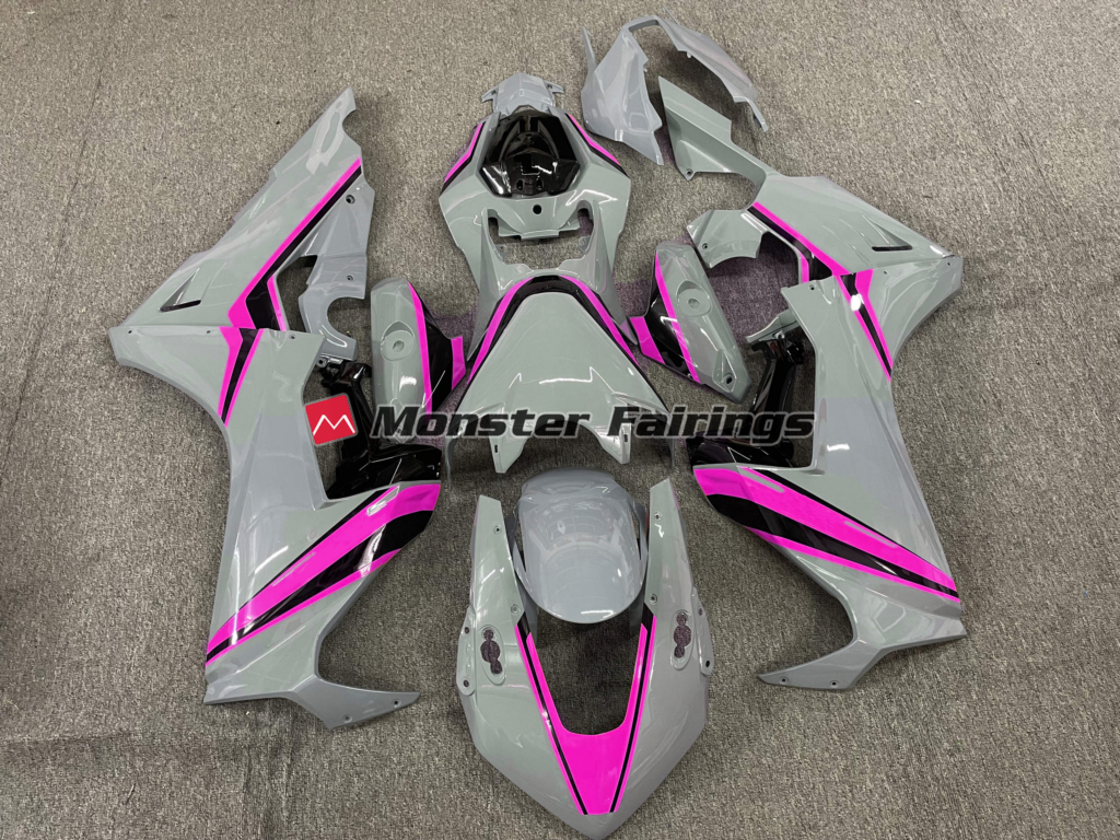 Honda CBR1000RR 2017 - 2025 Nardo Pink Stripes ABS fairings - custom motorcycle bodywork kit by Monster Fairings
