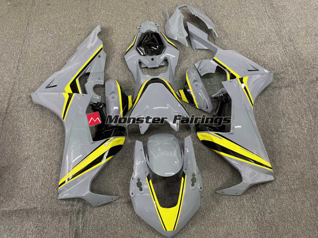 Honda CBR1000RR 2017 - 2025 Nardo Yellow Stripes ABS fairings - custom motorcycle bodywork kit by Monster Fairings