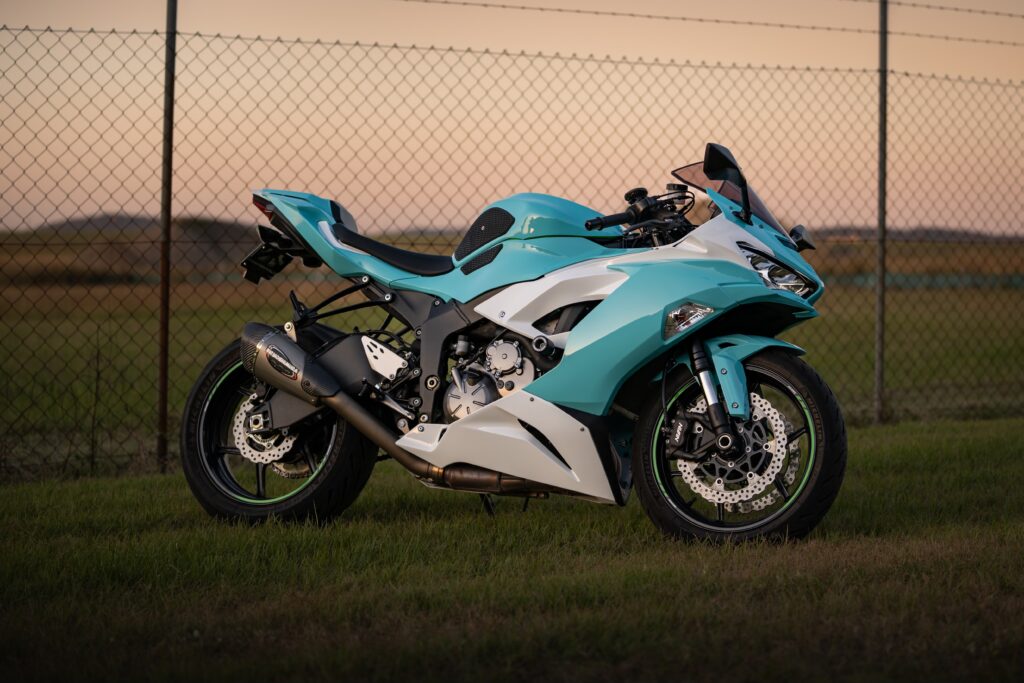 Monster Fairings ABS fairing kit for Kawasaki ZX6R 2019 - 2023 - Aqua, precise OEM fit