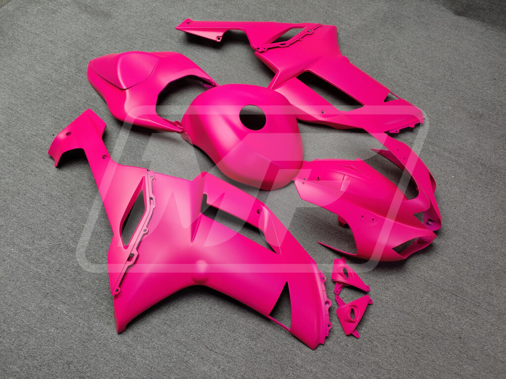 Kawasaki ZX6R custom ABS fairings 2007 - 2008 in Matte Fuchsia - durable replacement kit, Monster Fairings