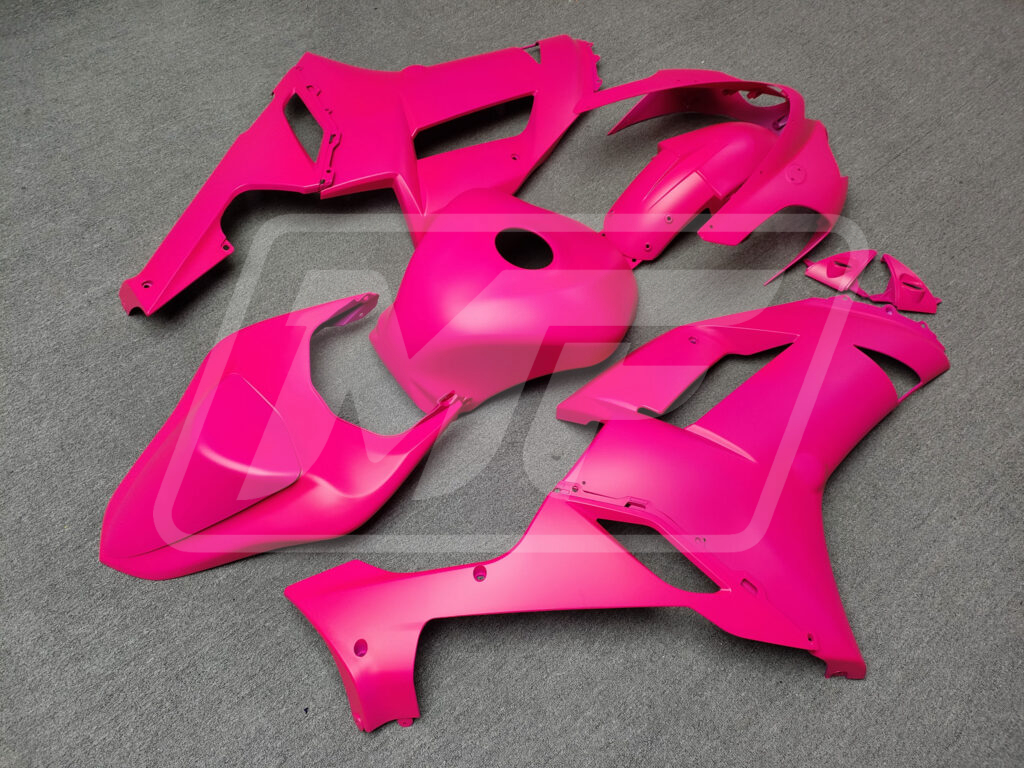 2007 - 2008 Kawasaki ZX6R Matte Fuchsia fairing set - ABS injection, custom painted by Monster Fairings