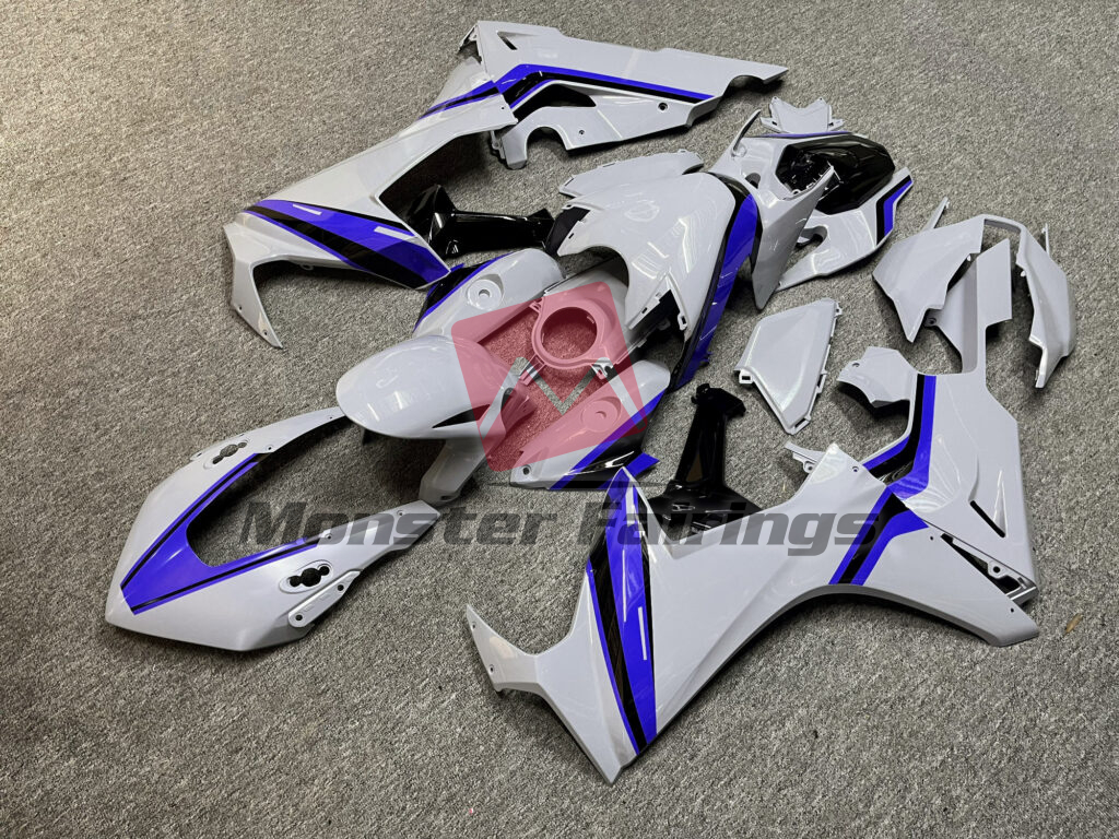 Gloss Nardo Gray Blue & Black ABS fairings for Honda CBR1000RR 2017 - 2025 - premium OEM fit kit by Monster Fairings