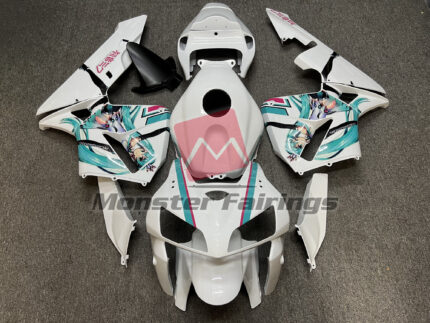 Honda CBR600RR 2005 - 2006 Gloss White Anime ABS fairings - custom motorcycle bodywork kit by Monster Fairings