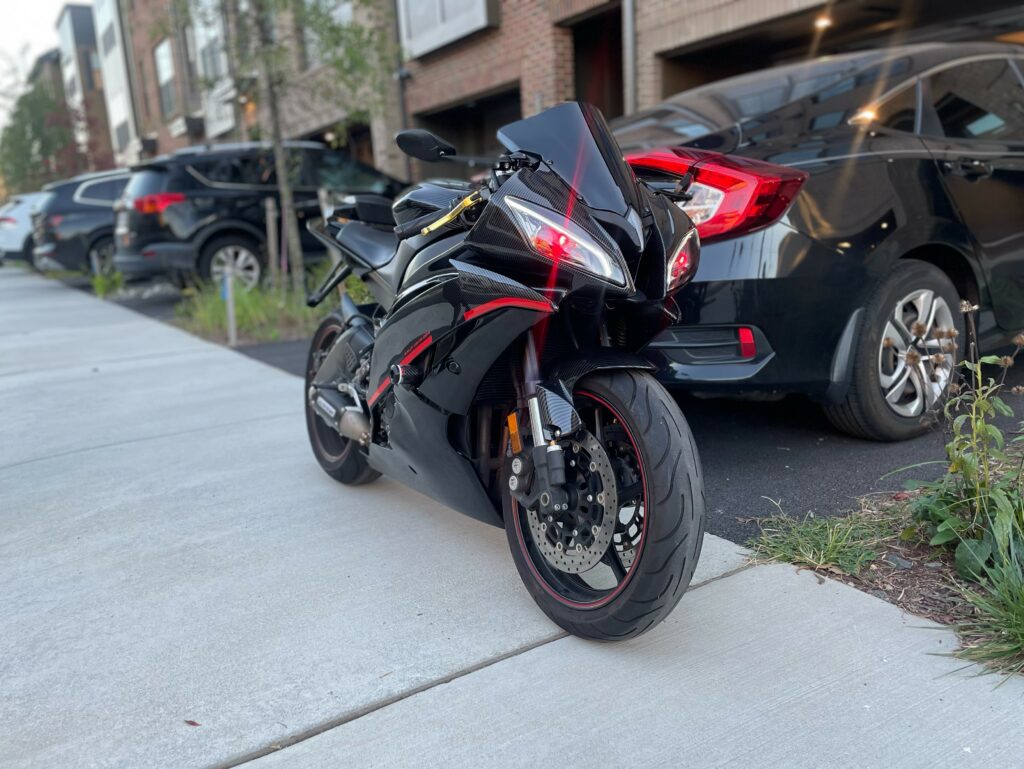 Monster Fairings ABS fairing kit for Yamaha R6 2008 - 2016 - Carbon Fiber Style Red, precise OEM fit