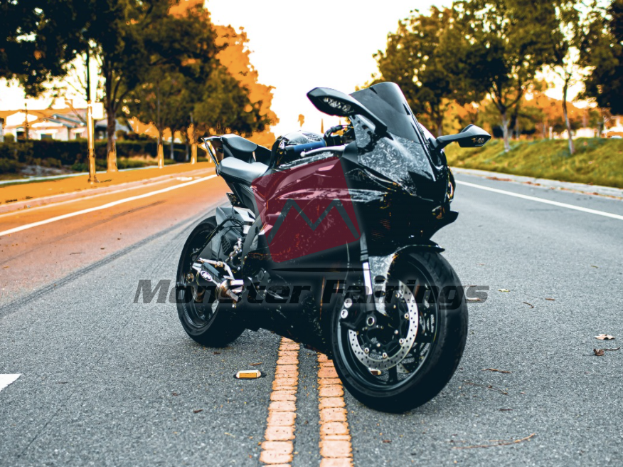 Monster Fairings ABS fairing kit for Yamaha R6 2017 - 2022 - Gloss Forged Carbon Fiber Style, precise OEM fit