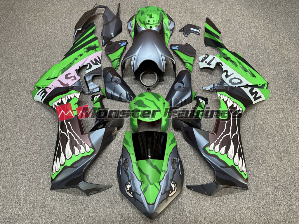 Honda CBR1000RR 2017 - 2025 Monster Green ABS fairings - custom motorcycle bodywork kit by Monster Fairings