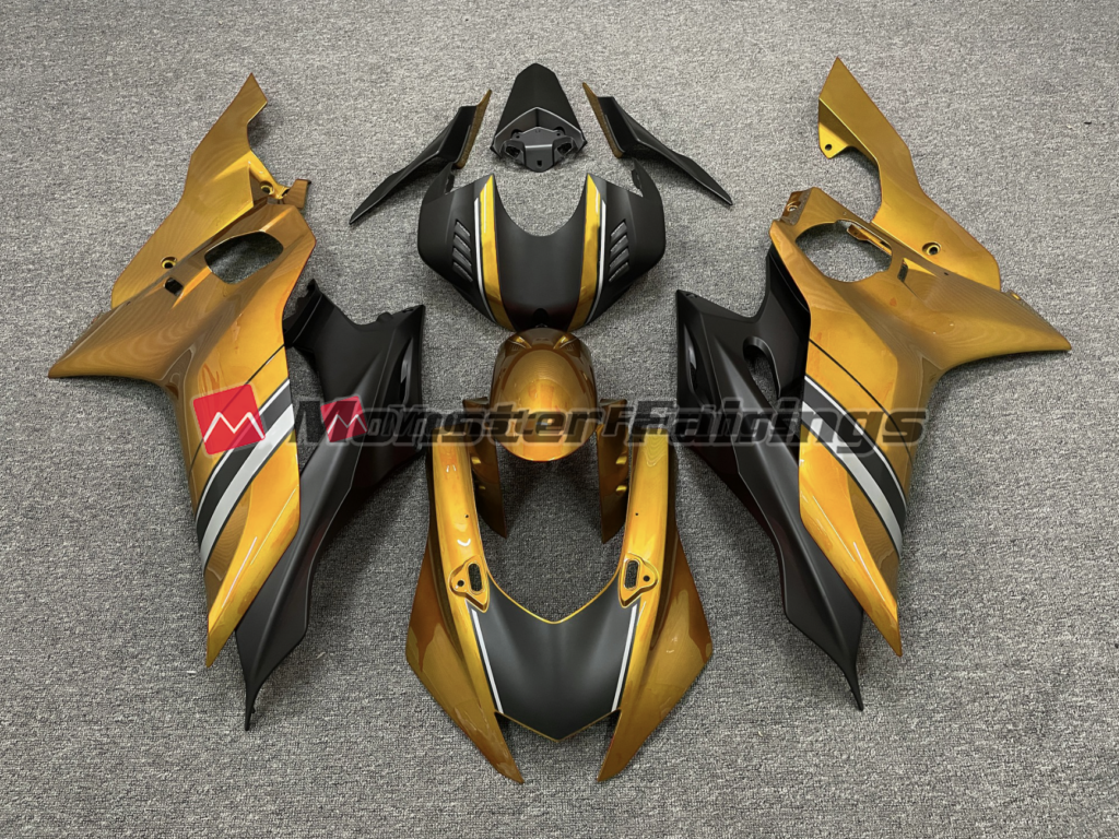 Yamaha R6 2017 - 2022 Special Gold ABS fairings - custom motorcycle bodywork kit by Monster Fairings