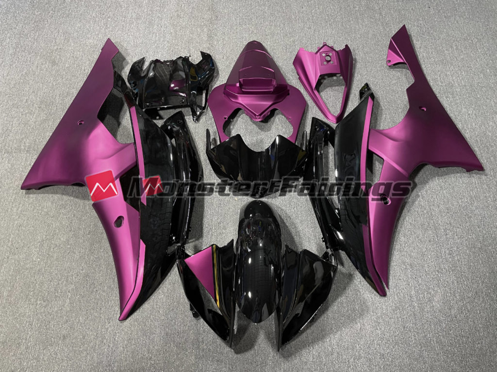Yamaha R6 2008 - 2016 Matte Pink ABS fairings - custom motorcycle bodywork kit by Monster Fairings