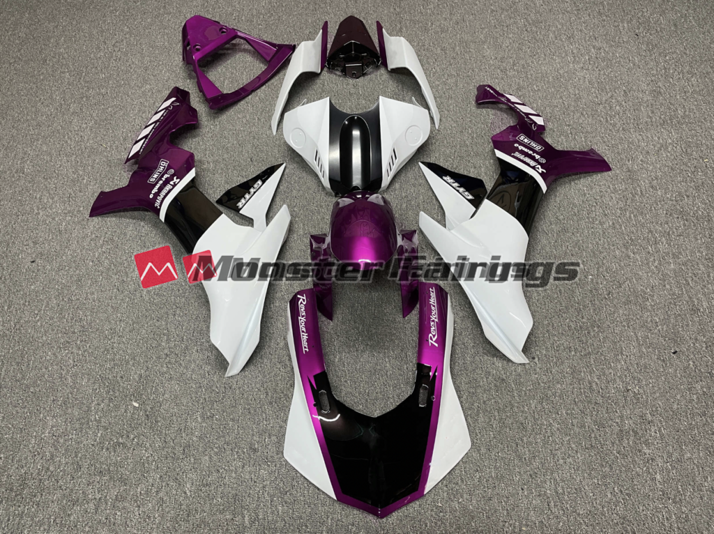Yamaha R1 2015 - 2019 Revs Purple ABS fairings - custom motorcycle bodywork kit by Monster Fairings