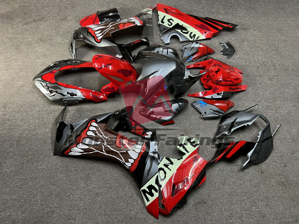 2017 - 2025 Honda CBR1000RR Monster Red fairing set - ABS injection, custom painted by Monster Fairings