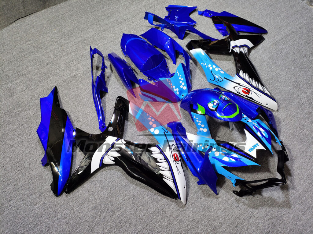 White Shark ABS fairings for Suzuki GSXR 600 - 750 2008 - 2010 - premium OEM fit kit by Monster Fairings