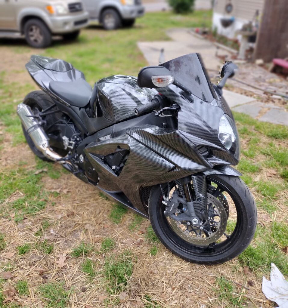Suzuki GSXR 1000 2007 - 2008 ABS fairings, Gloss Carbon Fiber Style - high - quality motorcycle kit by Monster Fairings
