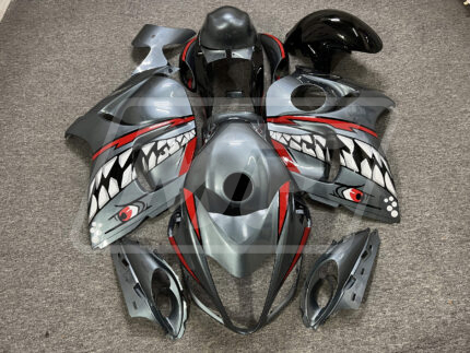 Suzuki GSXR 1300 2008-2020 Silver Shark ABS Fairings | Monster Fairings