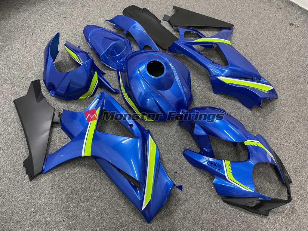 Gloss Blue Green ABS fairings for Suzuki GSXR 1000 2007 - 2008 - premium OEM fit kit by Monster Fairings