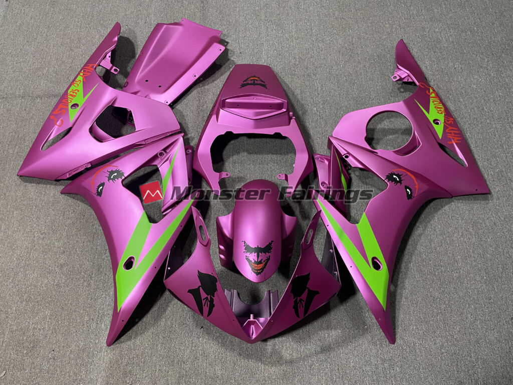 Yamaha R6 2005 Purple Joker Matte ABS fairings - custom motorcycle bodywork kit by Monster Fairings