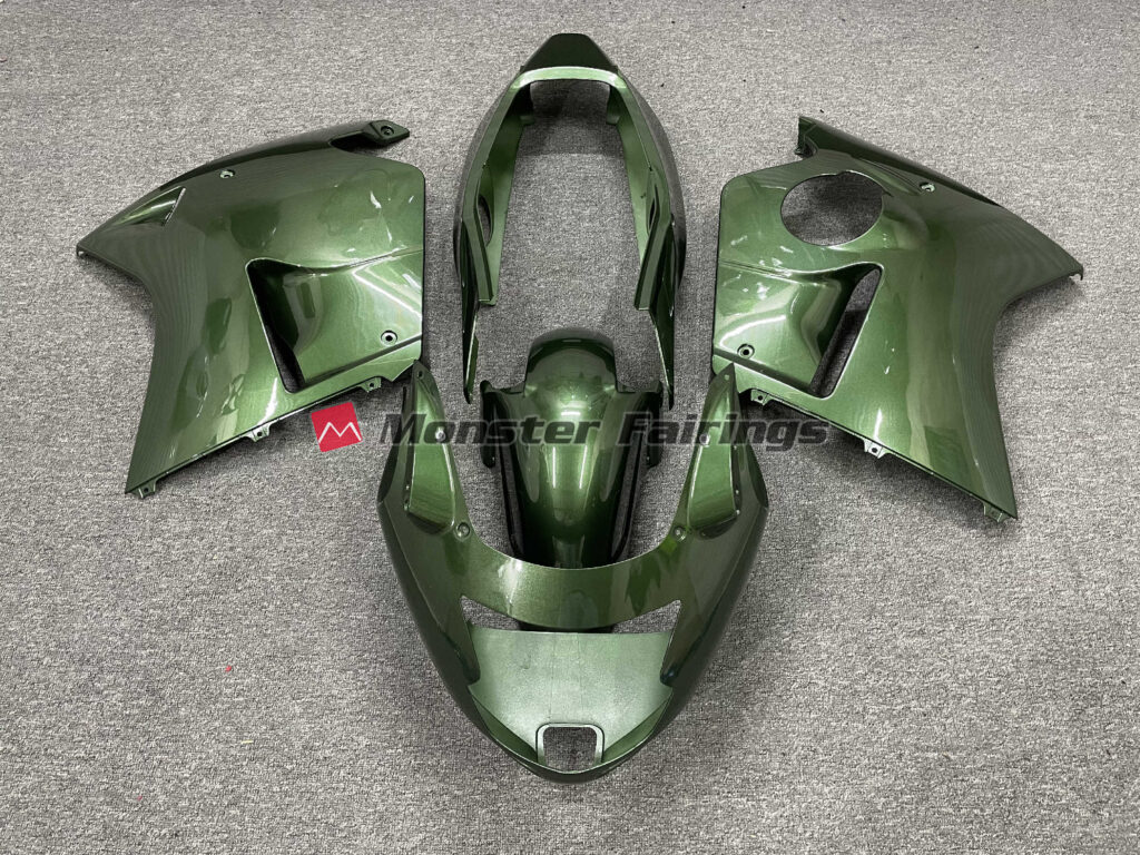 Honda CBR1100XX 1999 - 2007 Gloss Olive Green ABS fairings - custom motorcycle bodywork kit by Monster Fairings