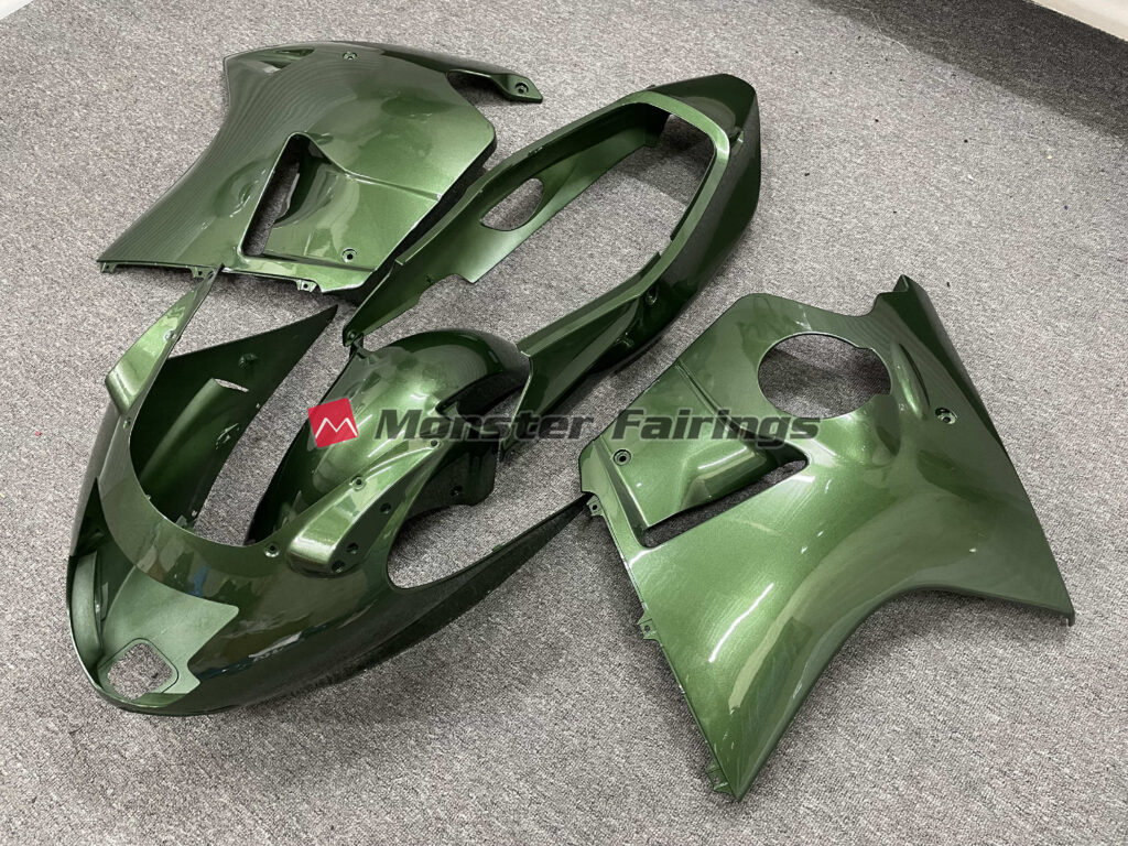 Honda CBR1100XX custom ABS fairings 1999 - 2007 in Gloss Olive Green - durable replacement kit, Monster Fairings