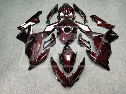 Kawasaki Ninja 400 2018-2024 Gloss Red Carbon Fiber Style ABS Fairings | Monster Fairings