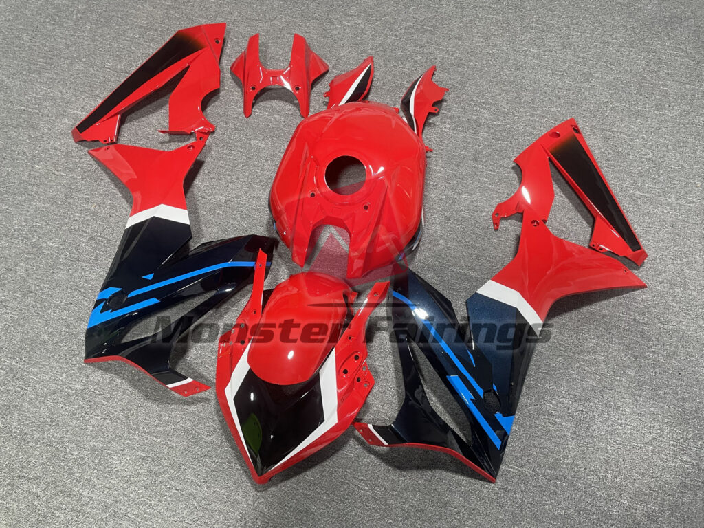 Gloss Red & Black Blue White ABS fairings for Honda CBR650R 2019 - 2020 - premium OEM fit kit by Monster Fairings