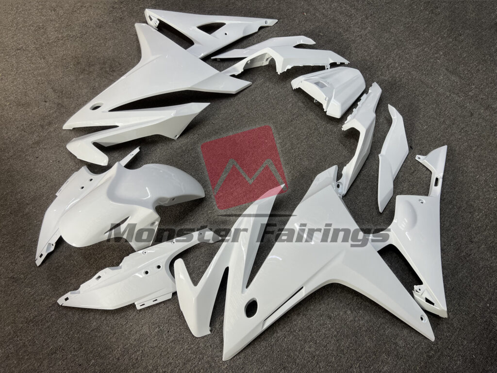 Gloss White ABS fairings for Honda CBR500R 2016 - 2018 - premium OEM fit kit by Monster Fairings