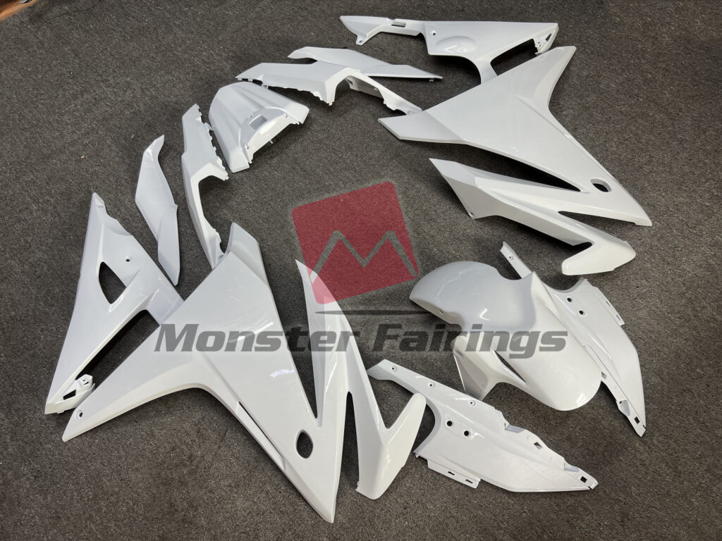 Honda CBR500R custom ABS fairings 2016 - 2018 in Gloss White - durable replacement kit, Monster Fairings