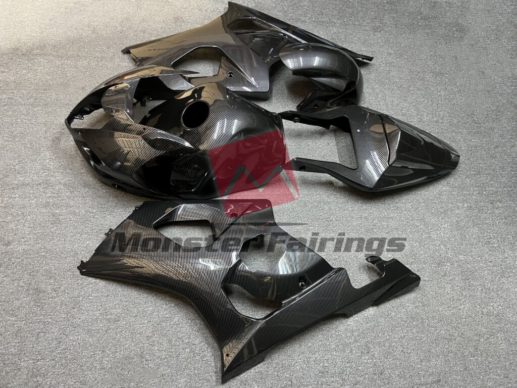 Suzuki GSXR 1000 2003 - 2004 ABS fairings, Gloss Carbon Fiber Style - high - quality motorcycle kit by Monster Fairings