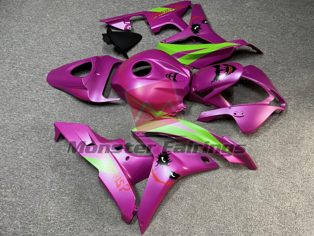 Honda CBR600RR custom ABS fairings 2007 - 2008 in Matte Magenta Joker - durable replacement kit, Monster Fairings
