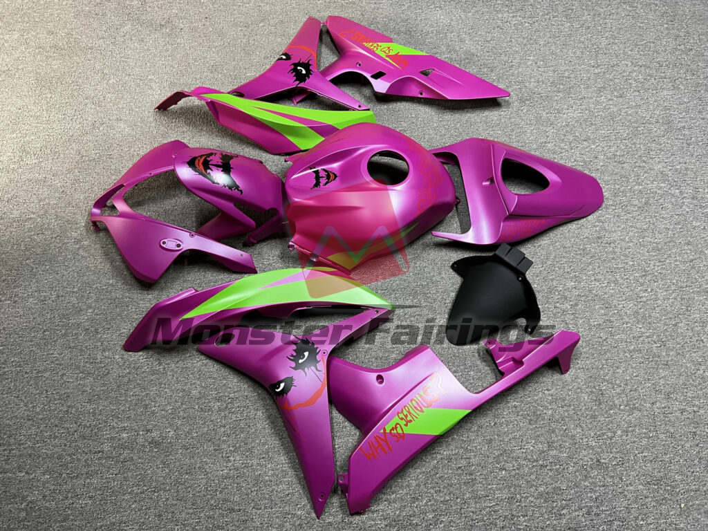 2007 - 2008 Honda CBR600RR Matte Magenta Joker fairing set - ABS injection, custom painted by Monster Fairings
