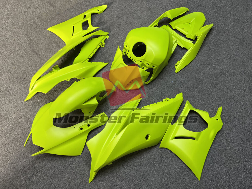 Yamaha R3 custom ABS fairings 2019 - 2021 in Gloss High Vis Yellow - durable replacement kit, Monster Fairings