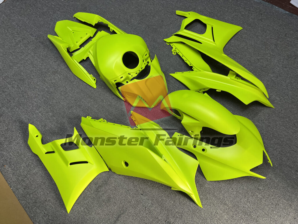 Gloss High Vis Yellow ABS fairings for Yamaha R3 2019 - 2021 - premium OEM fit kit by Monster Fairings