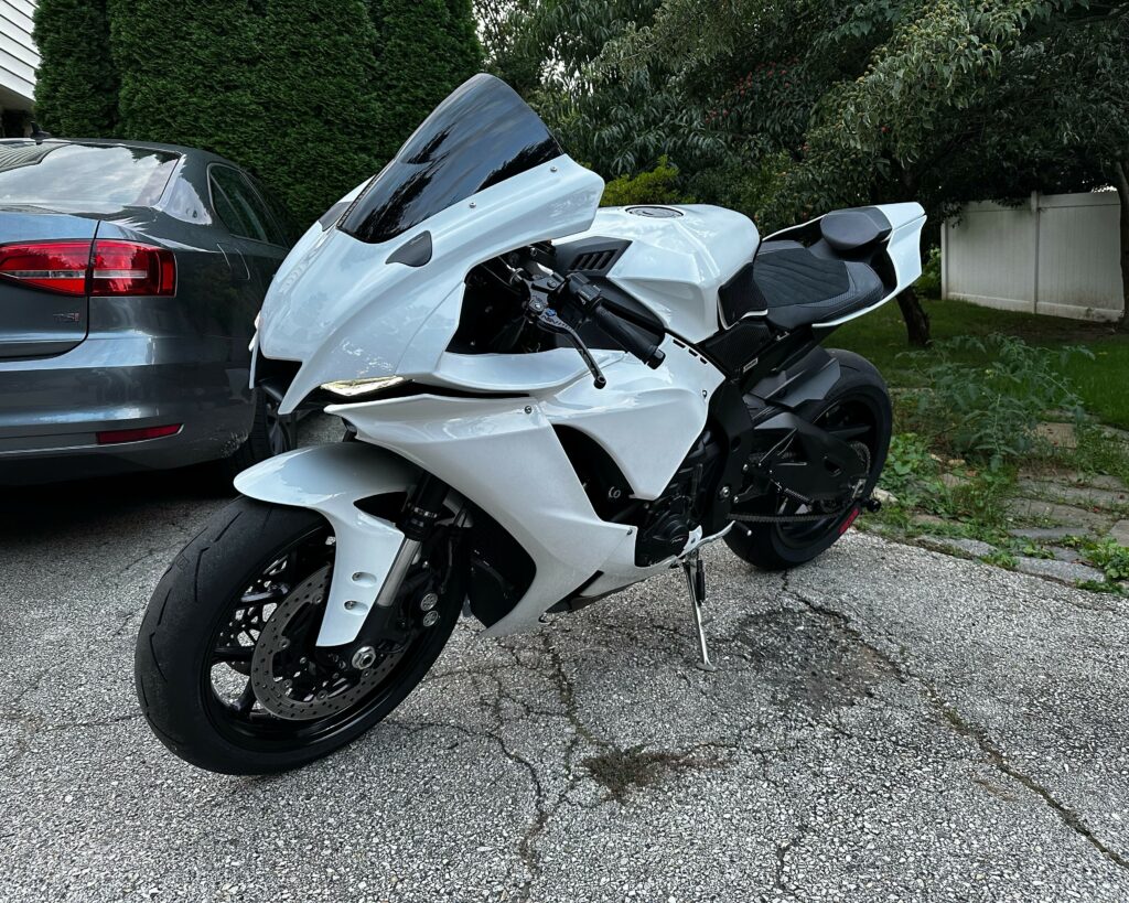 Monster Fairings ABS fairing kit for Yamaha R1 2020 - 2025 - Gloss White, precise OEM fit