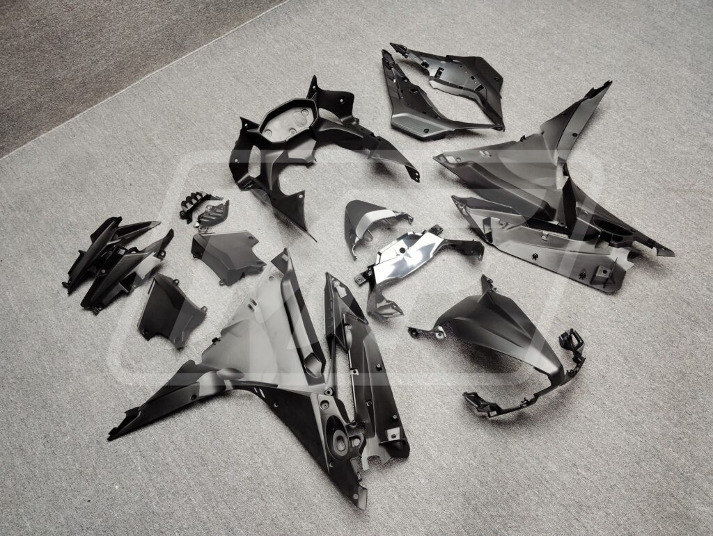 Honda CBR500R custom ABS fairings 2016 - 2018 in Gloss Purple & White - durable replacement kit, Monster Fairings