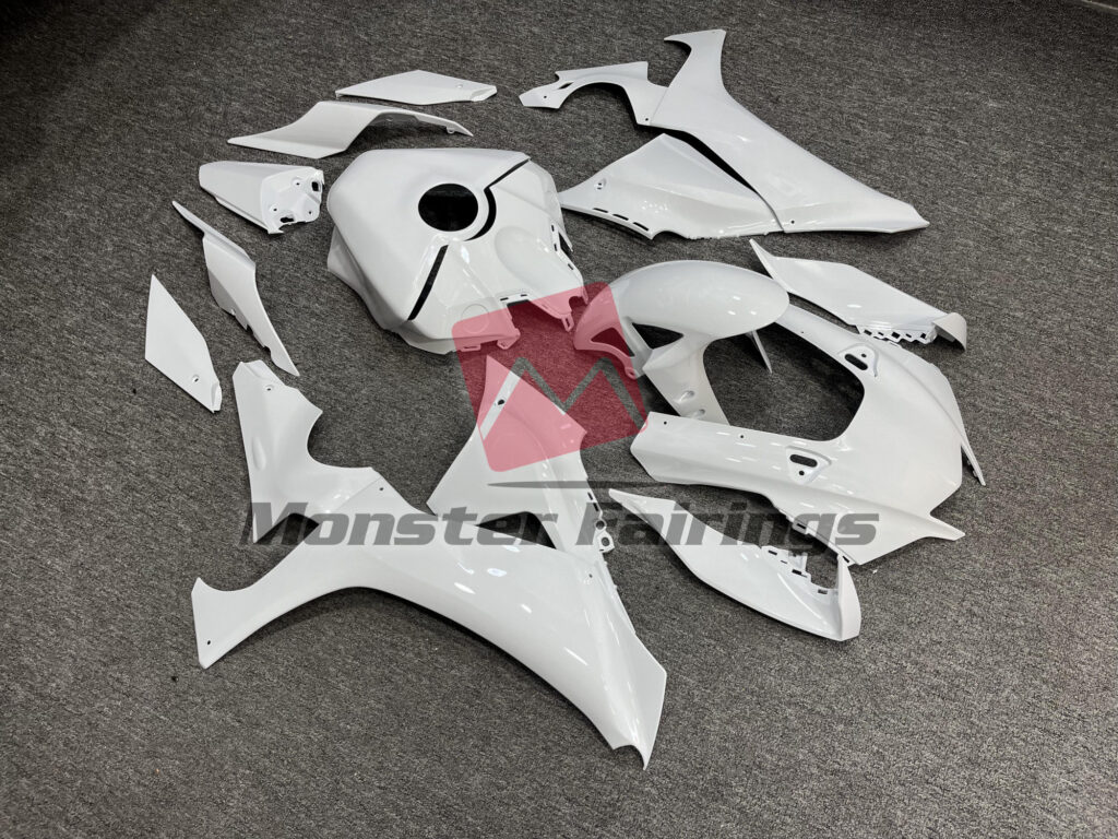 Gloss White ABS fairings for Yamaha R1 2020 - 2025 - premium OEM fit kit by Monster Fairings