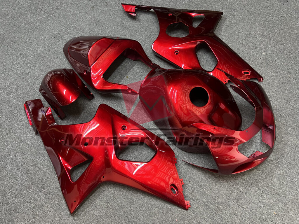 Gloss Red ABS fairings for Suzuki GSXR 1000 2000 - 2002 - premium OEM fit kit by Monster Fairings