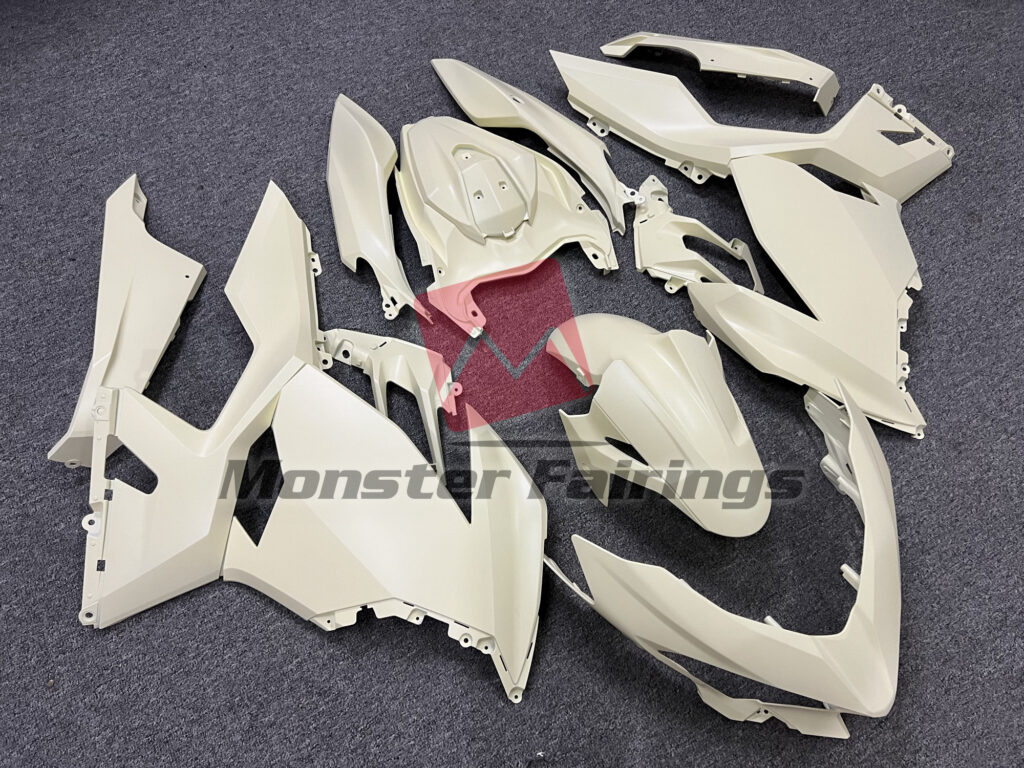 Kawasaki Ninja 400 custom ABS fairings 2018 - 2024 in Matte Desert Tan - durable replacement kit, Monster Fairings