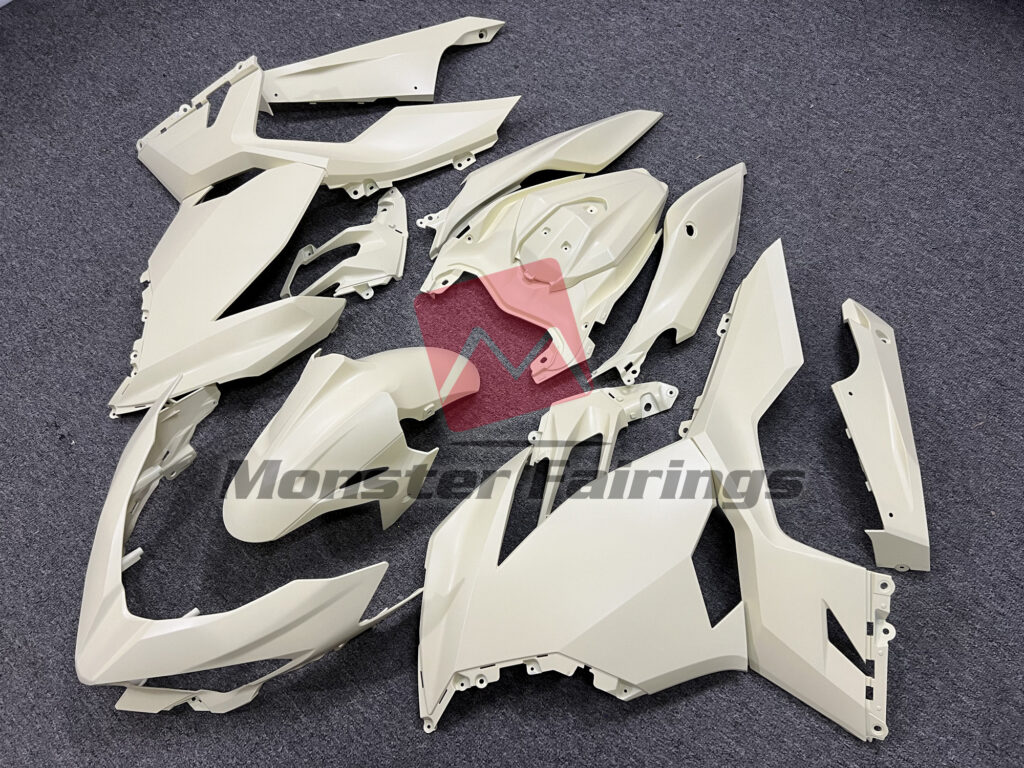 Matte Desert Tan ABS fairings for Kawasaki Ninja 400 2018 - 2024 - premium OEM fit kit by Monster Fairings