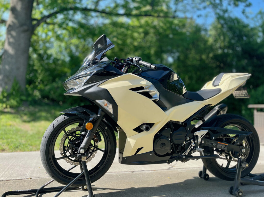 Monster Fairings ABS fairing kit for Kawasaki Ninja 400 2018 - 2024 - Matte Desert Tan, precise OEM fit
