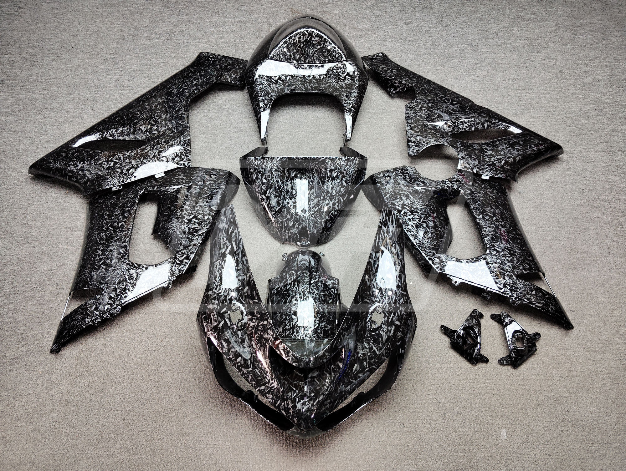 Kawasaki ZX6R 2005-2006 Forged Carbon Fiber Style ABS