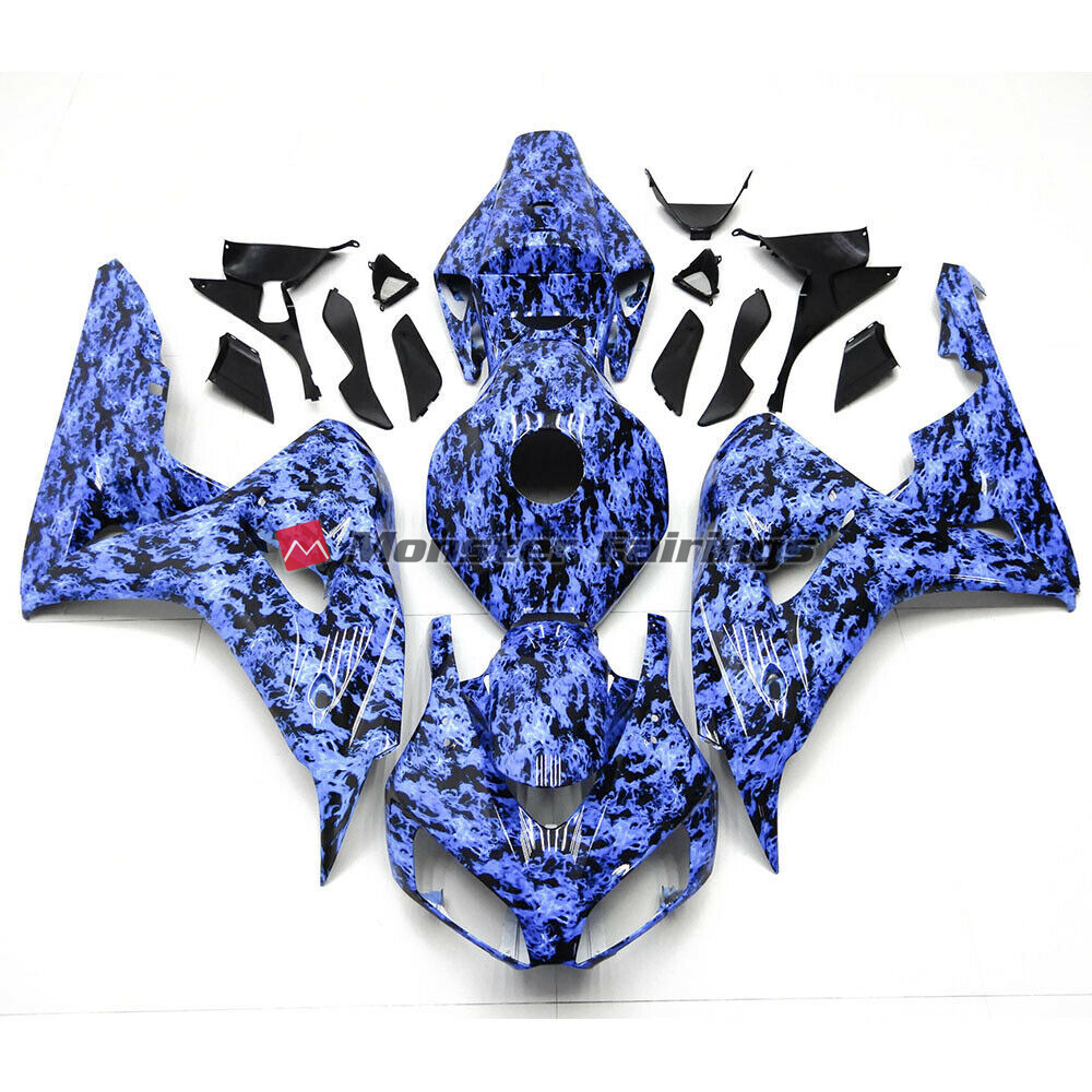 Honda CBR1000RR 2006 - 2007 Hydro Flame ABS fairings - custom motorcycle bodywork kit by Monster Fairings