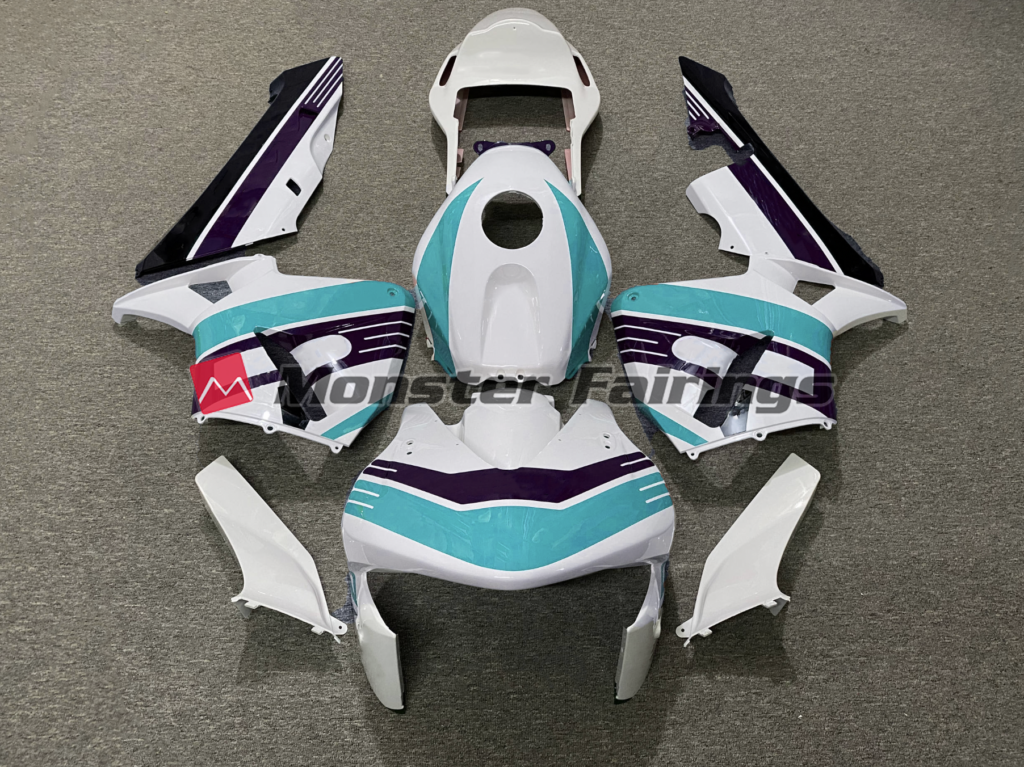 Honda CBR600RR 2003 - 2004 Light Blue Purple Race ABS fairings - custom motorcycle bodywork kit by Monster Fairings