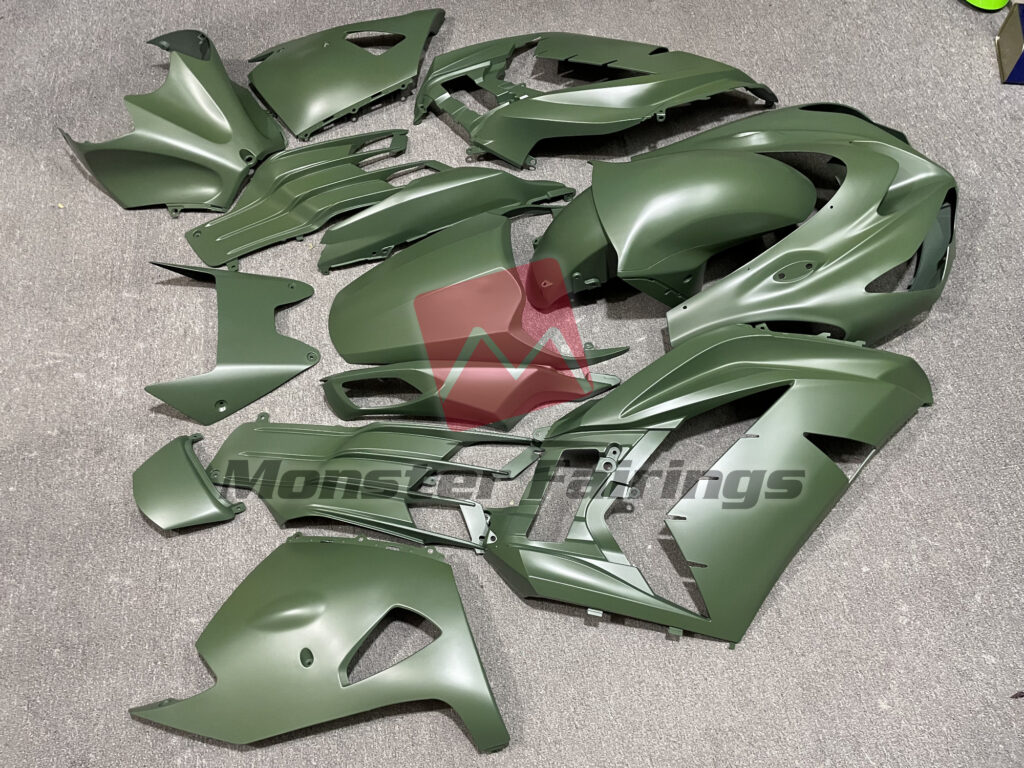 Matte Green ABS fairings for Kawasaki ZX14R 2012 - 2024 - premium OEM fit kit by Monster Fairings