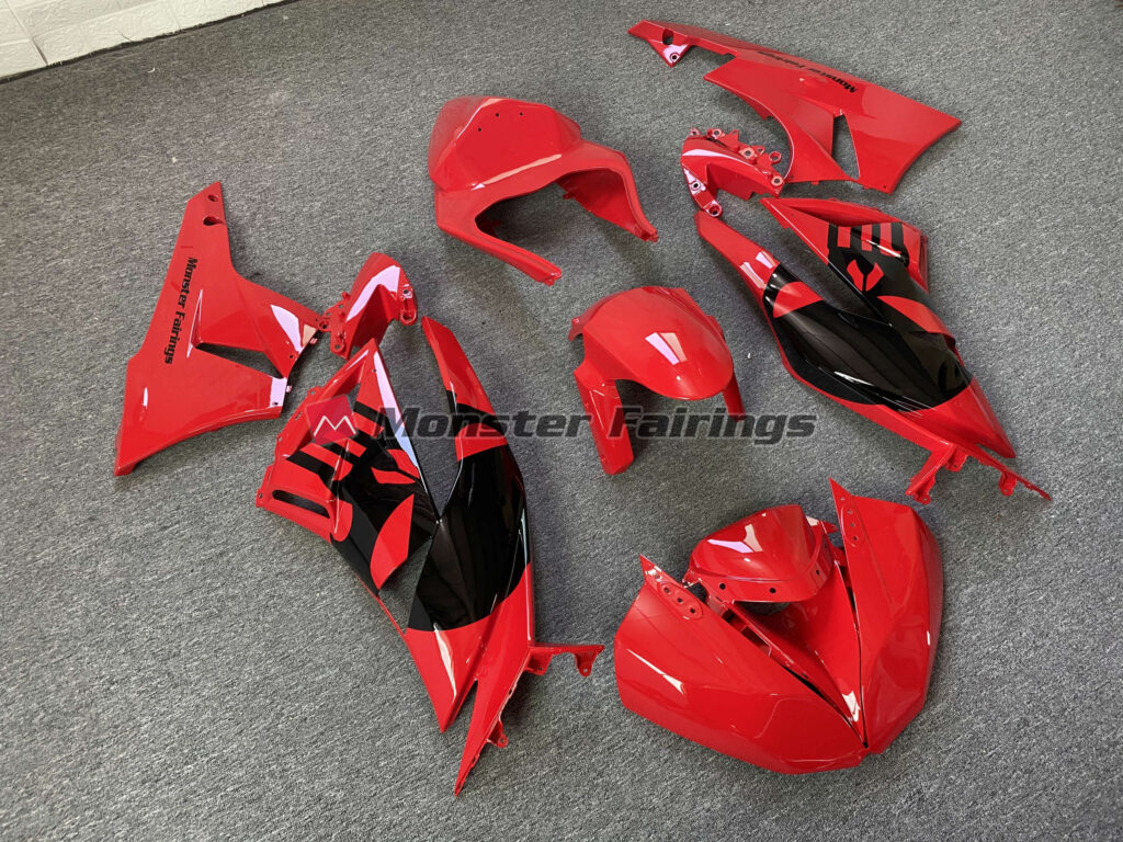 Red Punisher Race ABS fairings for Kawasaki ZX10R 2011 - 2015 - premium OEM fit kit by Monster Fairings