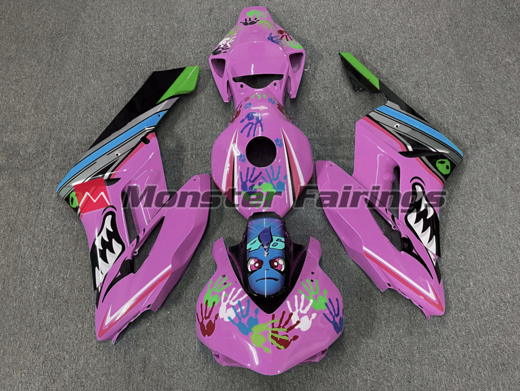 Honda CBR1000RR 2004 - 2005 Pink Race ABS fairings - custom motorcycle bodywork kit by Monster Fairings