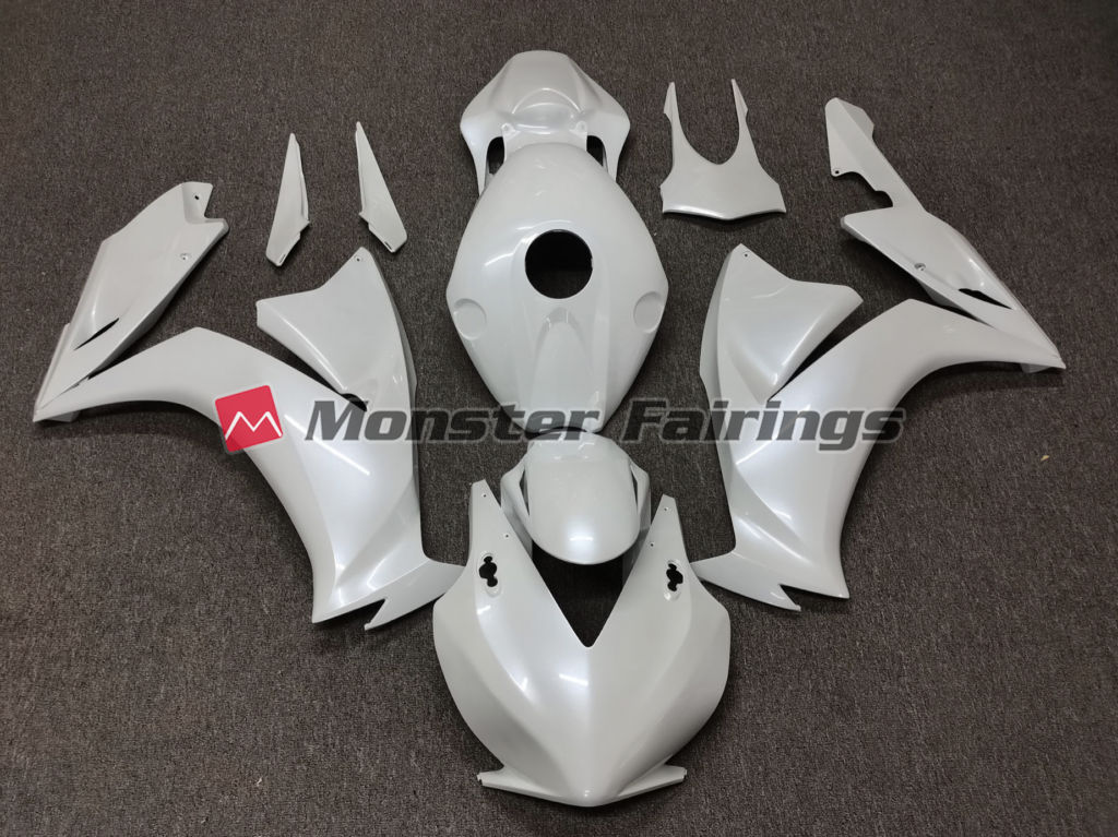 Honda CBR1000RR 2012 - 2016 Pearl Gloss White Race ABS fairings - custom motorcycle bodywork kit by Monster Fairings