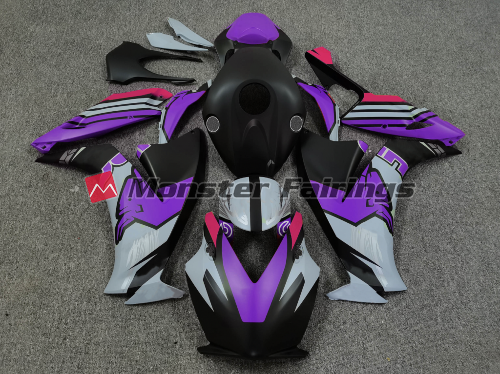 Honda CBR1000RR 2012 - 2016 Matte Purple Bull Race ABS fairings - custom motorcycle bodywork kit by Monster Fairings